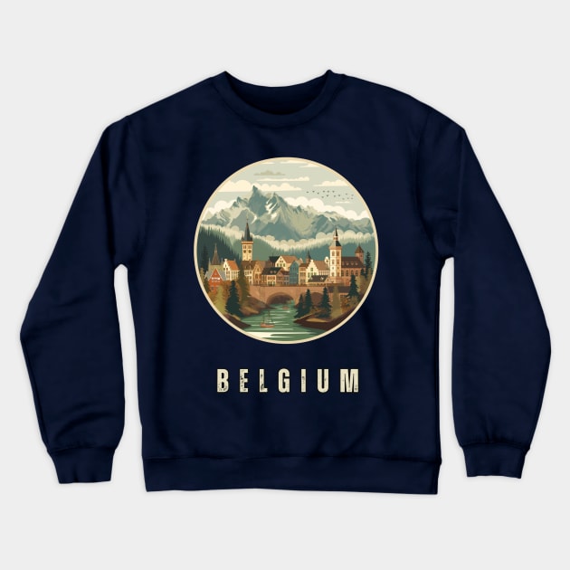 Belgium Crewneck Sweatshirt by Mary_Momerwids